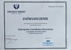 Zaświadczenie_osteopatia_czaszkowo_krzyżowa